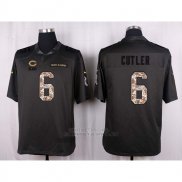 Camiseta Chicago Bears Cutler Apagado Gris Nike Anthracite Salute To Service NFL Hombre