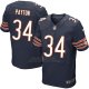 Camiseta Chicago Bears Payton Profundo Azul Nike Elite NFL Hombre