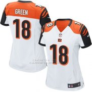 Camiseta Cincinnati Bengals Green Blanco Nike Game NFL Mujer