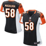 Camiseta Cincinnati Bengals Maualuga Negro Nike Game NFL Mujer