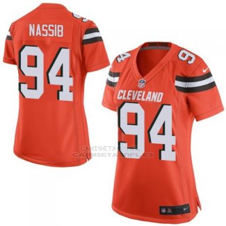 Camiseta Cleveland Browns Starks Marron Nike Game NFL Mujer