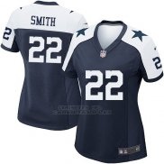 Camiseta Dallas Cowboys Smith Negro Blanco Nike Game NFL Mujer