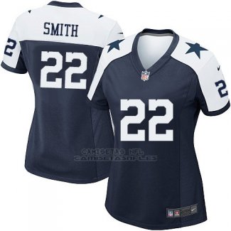 Camiseta Dallas Cowboys Smith Negro Blanco Nike Game NFL Mujer