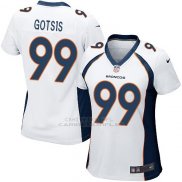 Camiseta Denver Broncos Gotsis Blanco Nike Game NFL Mujer