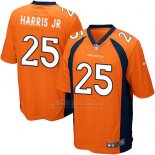 Camiseta Denver Broncos Harris Jr Naranja Nike Game NFL Hombre