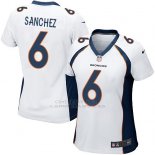 Camiseta Denver Broncos Sanchez Blanco Nike Game NFL Mujer