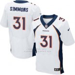 Camiseta Denver Broncos Simmons Blanco 2016 Nike Elite NFL Hombre