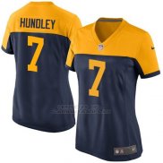 Camiseta Green Bay Packers Hundley Negro Amarillo Nike Game NFL Mujer