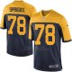 Camiseta Green Bay Packers Spriggs Negro Amarillo Nike Game NFL Hombre