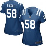 Camiseta Indianapolis Colts T.Cole Azul Nike Game NFL Mujer