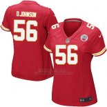 Camiseta Kansas City Chiefs Johnson Rojo Nike Game NFL Mujer