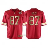 Camiseta Kansas City Chiefs Kelce Rojo Nike Gold Game NFL Hombre