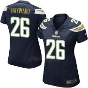 Camiseta Los Angeles Chargers Hayward Negro Nike Game NFL Mujer
