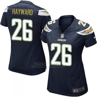 Camiseta Los Angeles Chargers Hayward Negro Nike Game NFL Mujer