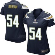 Camiseta Los Angeles Chargers Ingram Negro Nike Game NFL Mujer
