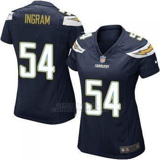 Camiseta Los Angeles Chargers Ingram Negro Nike Game NFL Mujer