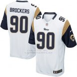 Camiseta Los Angeles Rams Brockers Blanco Nike Game NFL Hombre Camiseta Los Angeles Rams Brockers Blanco Nike Game NFL Hombre