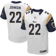 Camiseta Los Angeles Rams Johnson Blanco Nike Elite NFL Hombre
