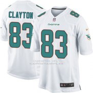 Camiseta Miami Dolphins Clayton Blanco Nike Game NFL Hombre