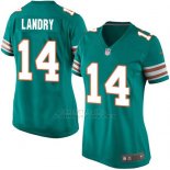 Camiseta Miami Dolphins Landry Verde Oscuro Nike Game NFL Mujer