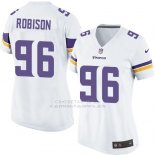 Camiseta Minnesota Vikings Robinson Blanco Nike Game NFL Mujer