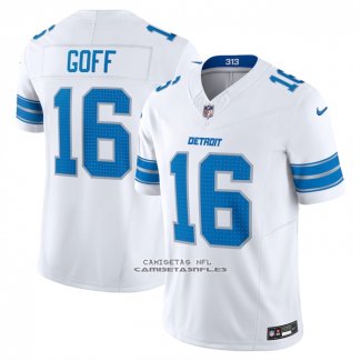 Camiseta NFL Elite Detroit Lions Jared Goff Vapor F.U.S.E. Blanco