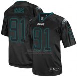 Camiseta NFL Elite Hombre Philadelphia Eagles 91 Fletcher Cox Negro