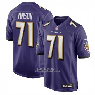 Camiseta NFL Game Baltimore Ravens Carson Vinson Violeta