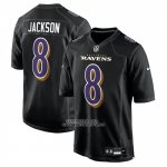 Camiseta NFL Game Baltimore Ravens Lamar Jackson Carbon Negro