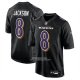 Camiseta NFL Game Baltimore Ravens Lamar Jackson Carbon Negro