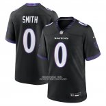Camiseta NFL Game Baltimore Ravens Roquan Smith Alterno Negro1 Camiseta NFL Game Baltimore Ravens Roquan Smith Alterno Negro1