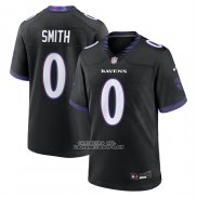 Camiseta NFL Game Baltimore Ravens Roquan Smith Alterno Negro1