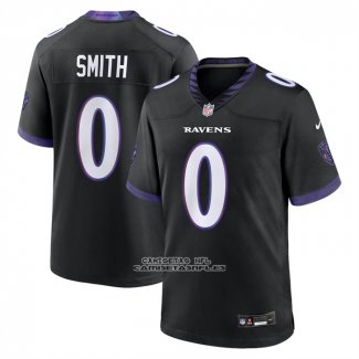 Camiseta NFL Game Baltimore Ravens Roquan Smith Alterno Negro1