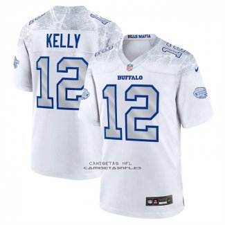 Camiseta NFL Game Buffalo Bills Jim Kelly 2025 Rivalries Collection Retired Blanco