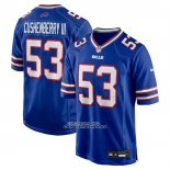 Camiseta NFL Game Buffalo Bills Lloyd Cushenberry III Azul Camiseta NFL Game Buffalo Bills Lloyd Cushenberry III Azul