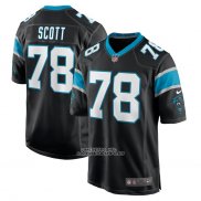 Camiseta NFL Game Carolina Panthers Trent Scott Negro