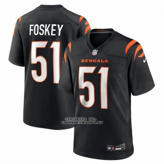 Camiseta NFL Game Cincinnati Bengals Isaiah Foskey Negro