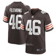 Camiseta NFL Game Cleveland Browns Don Fleming Retired Marron
