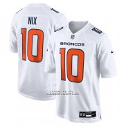 Camiseta NFL Game Denver Broncos Bo Nix Blanco1