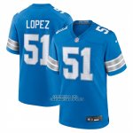 Camiseta NFL Game Detroit Lions Roy Lopez Azul