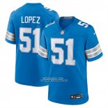 Camiseta NFL Game Detroit Lions Roy Lopez Azul