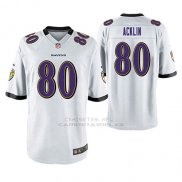 Camiseta NFL Game Hombre Baltimore Ravens Jaleon Acklin Blanco
