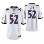 Camiseta NFL Game Hombre Baltimore Ravens Ray Lewis Blanco