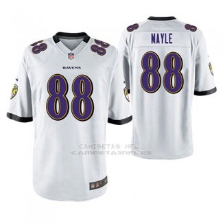 Camiseta NFL Game Hombre Baltimore Ravens Vince Mayle Blanco