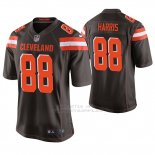 Camiseta NFL Game Hombre Cleveland Browns Demetrius Harris Marron