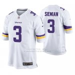 Camiseta NFL Game Hombre Minnesota Vikings Trevor Siemian Blanco