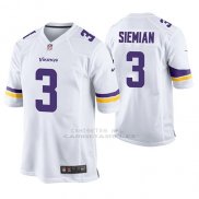 Camiseta NFL Game Hombre Minnesota Vikings Trevor Siemian Blanco