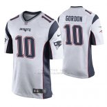 Camiseta NFL Game Hombre New England Patriots Josh Gordon Blanco