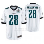 Camiseta NFL Game Hombre Philadelphia Eagles Wendell Smallwood Blanco Super Bowl Lii Champions