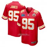Camiseta NFL Game Kansas City Chiefs Chris Jones Super Bowl LVII Patch Rojo